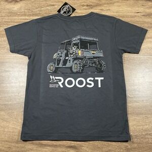 Fieldstone Waterfowl Clothing Youth Small 6-8 Duck Hunting SXS Pocket‎ T Shirt